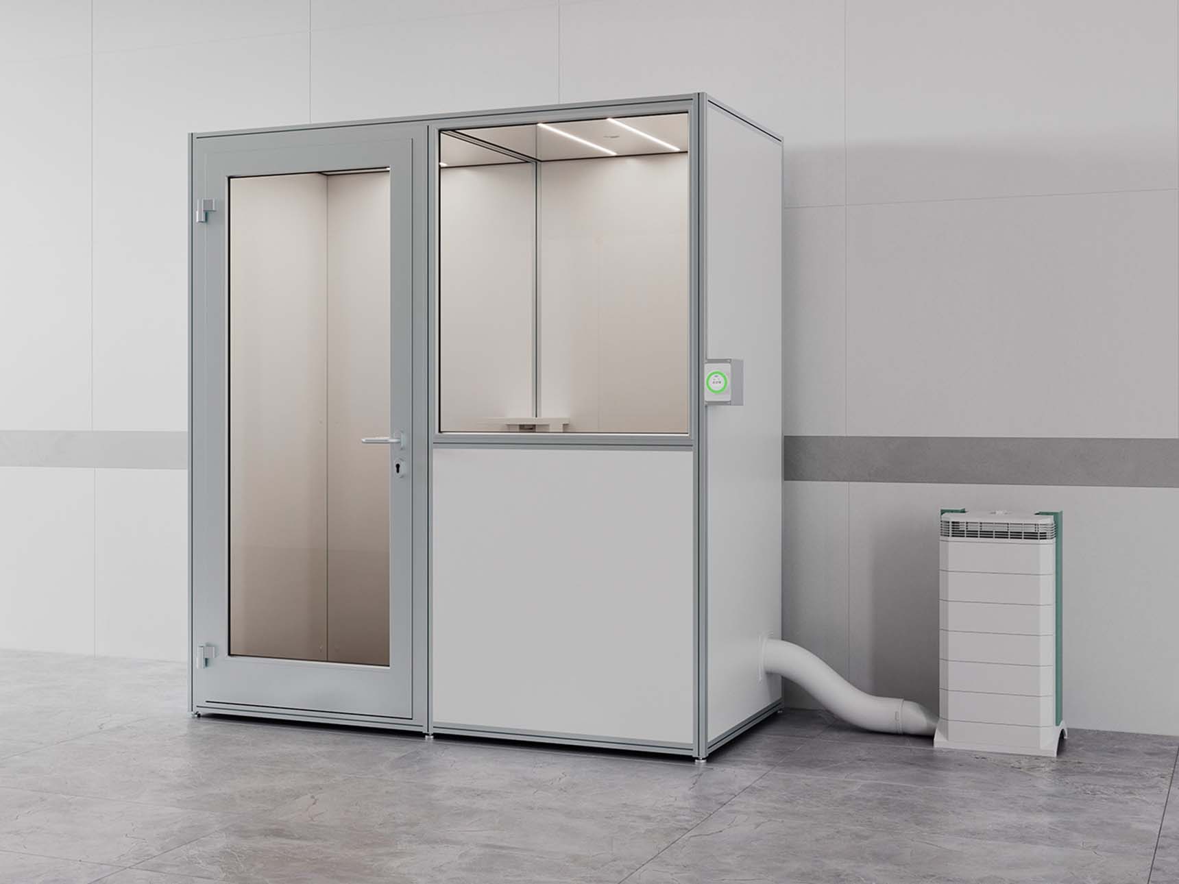 iso cleanroom exam pod from cubicall
