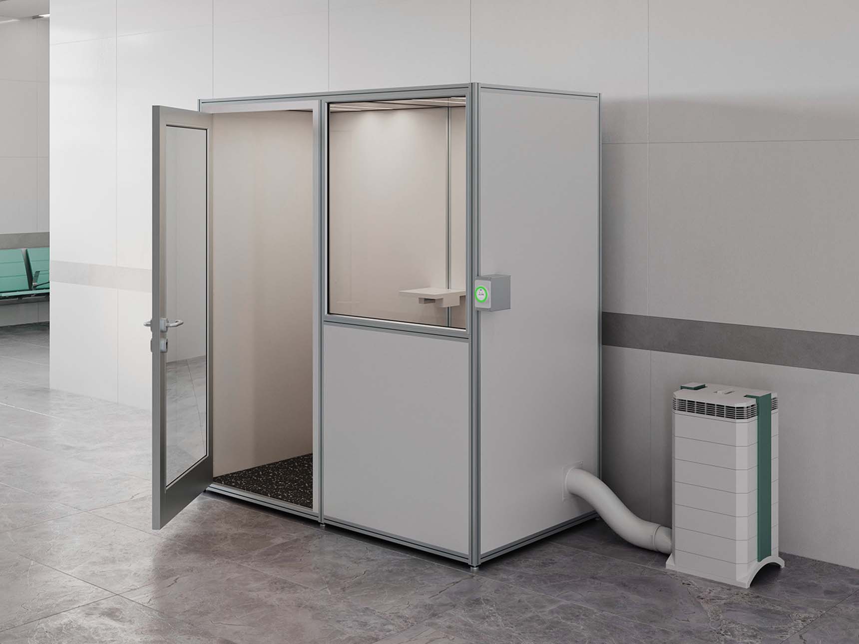 iso cleanroom exam pod from cubicall
