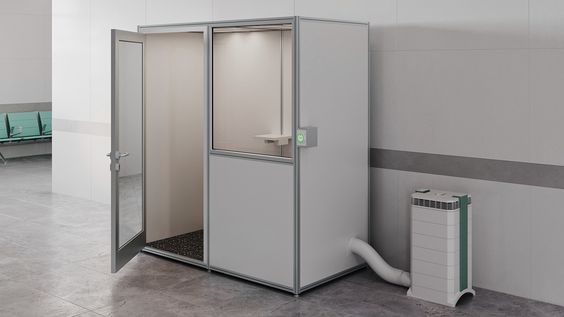 iso 8 cleanroom exam pod from cubicall